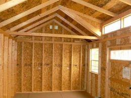 Utility Shed Dormer Interior