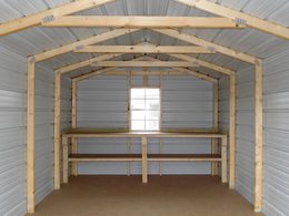 Metal Utility Shed Interior